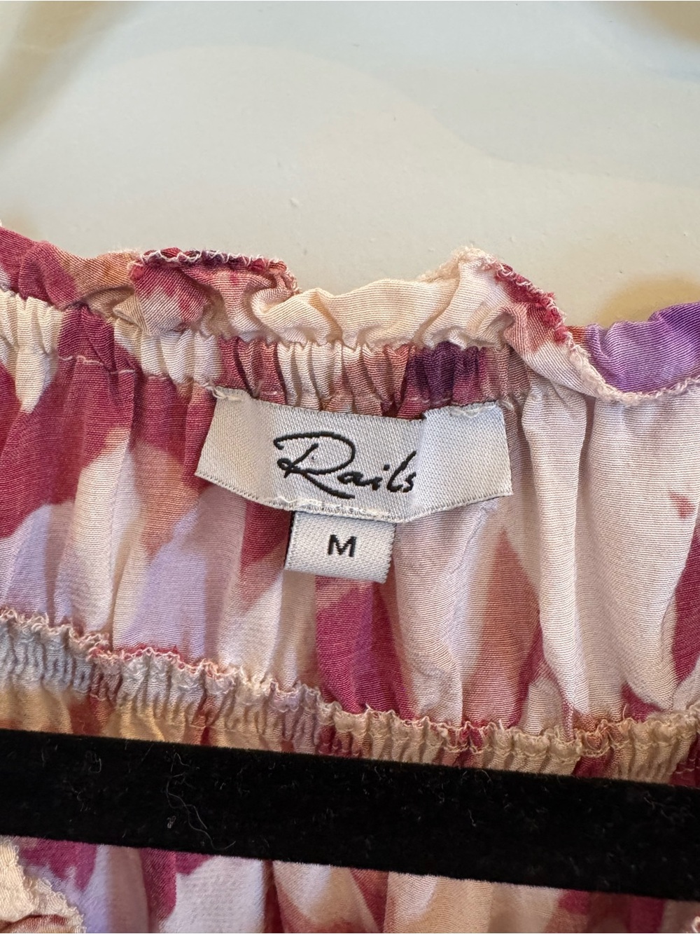 🌸 Rails Silk-Blend Floral Peasant Top - Picture 6 of 6